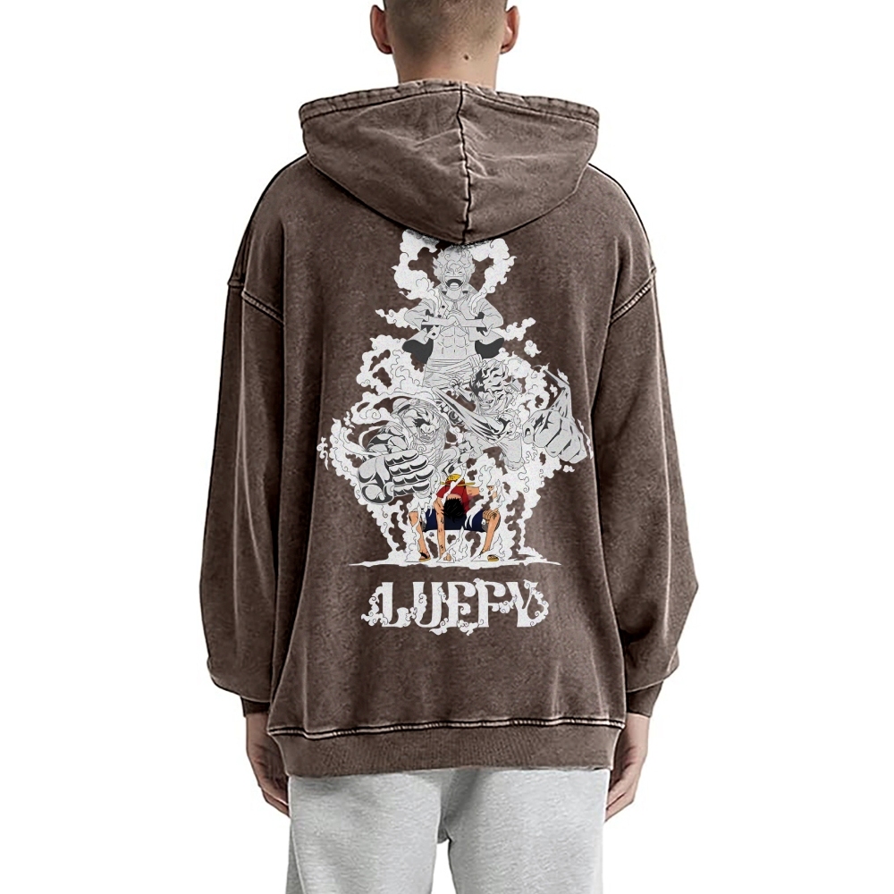 Luffy Vintage Hoodies | One Piece-Teegamechanger