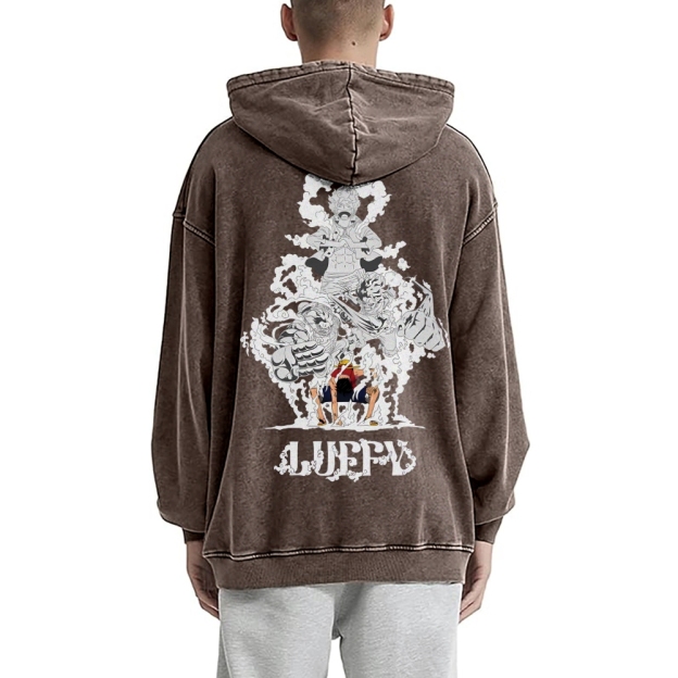 Luffy Vintage Hoodies  | One Piece-Teegamechanger
