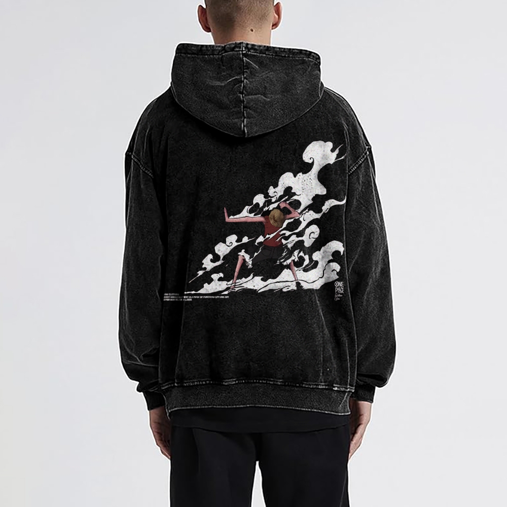 Luffy Vintage Hoodies  | One Piece-Teegamechanger