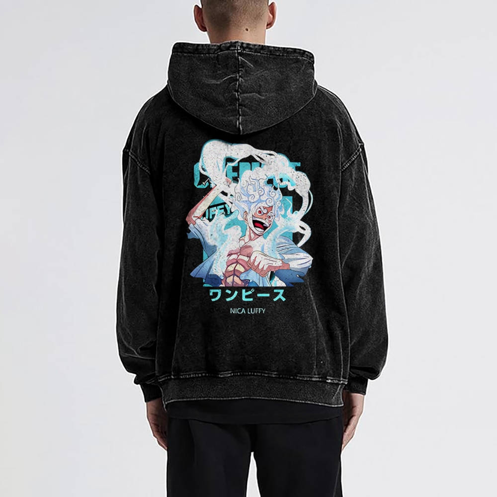 Luffy Vintage Hoodies  | One Piece-Teegamechanger