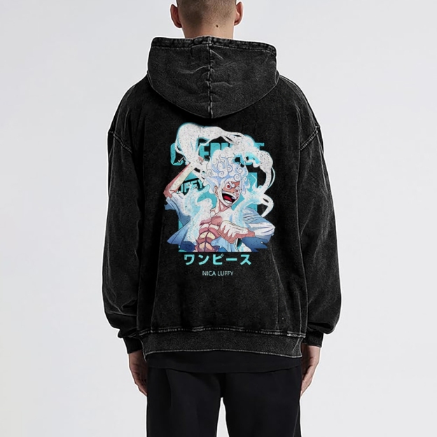 Luffy Vintage Hoodies  | One Piece-Teegamechanger