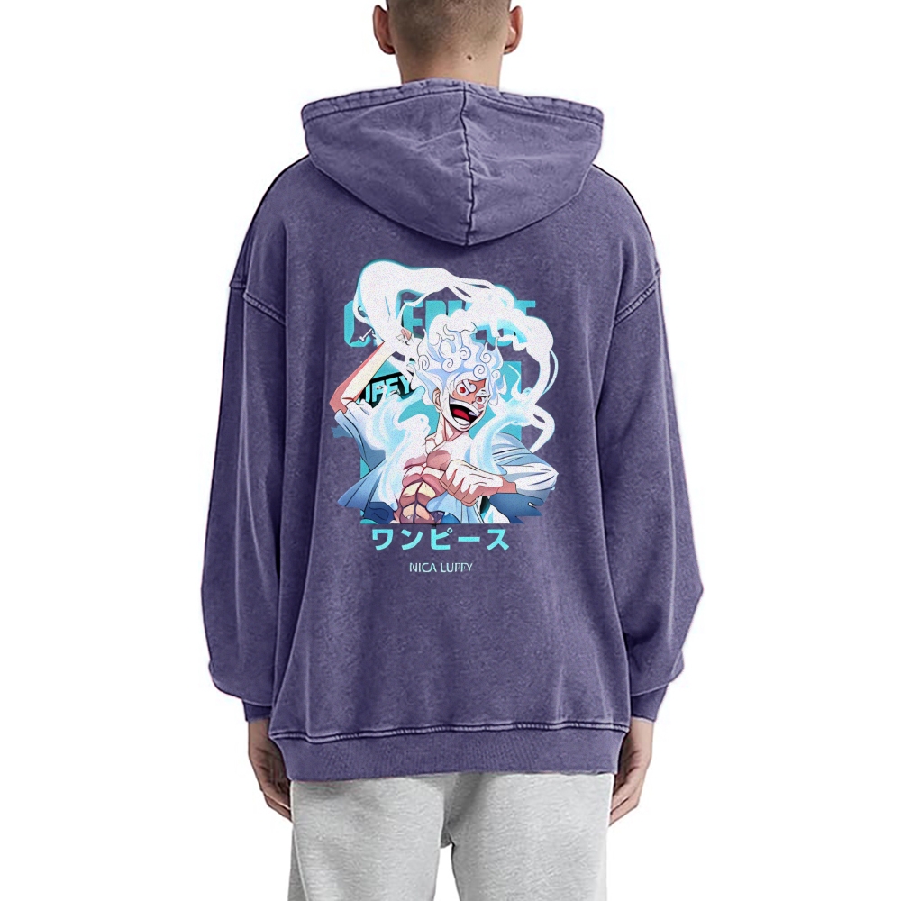 Luffy Vintage Hoodies  | One Piece-Teegamechanger