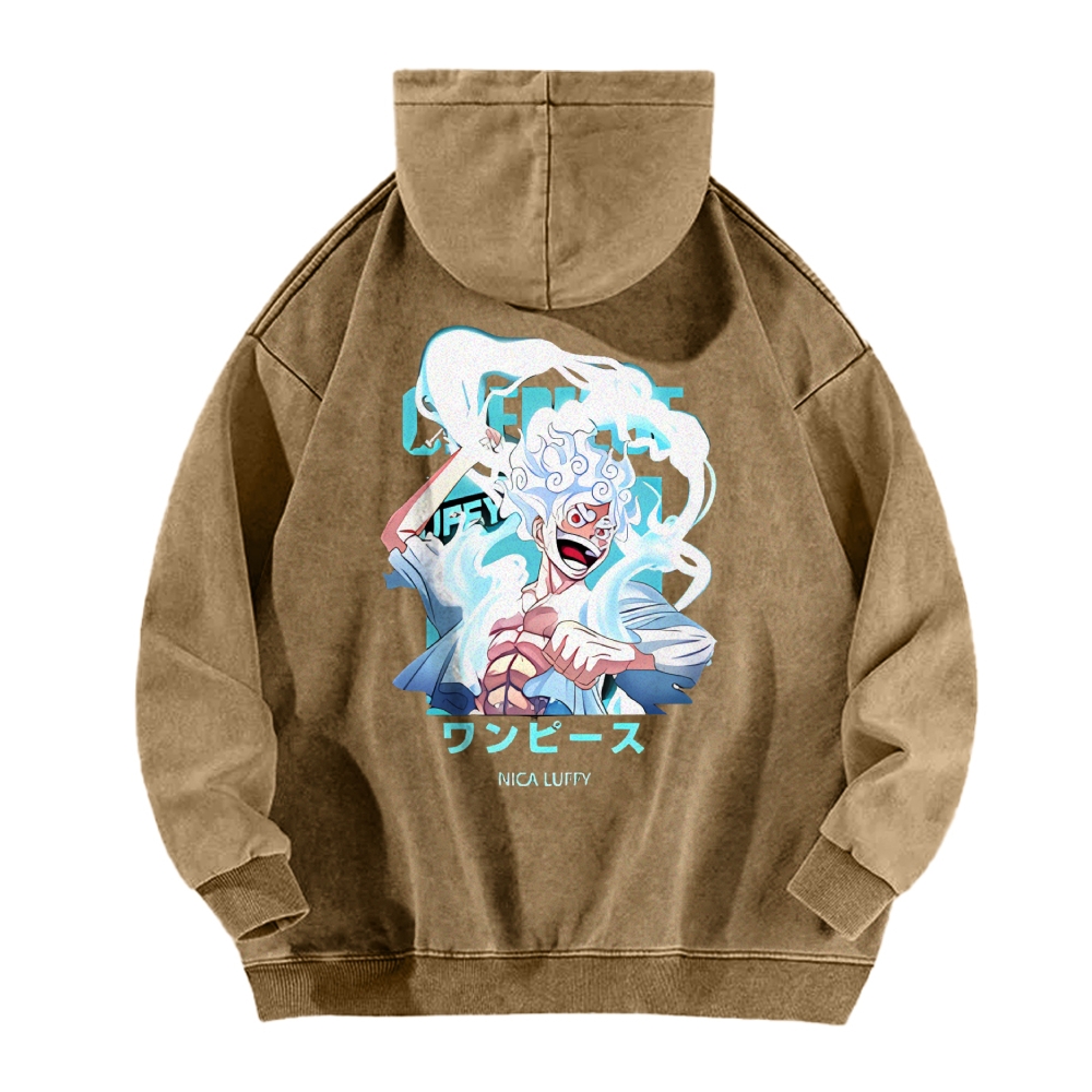 Luffy Vintage Hoodies  | One Piece-Teegamechanger