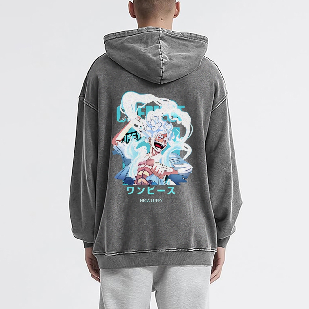 Luffy Vintage Hoodies  | One Piece-Teegamechanger