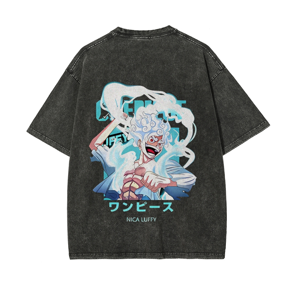 Luffy Vintage Oversized T-Shirt | One Piece-Teegamechanger