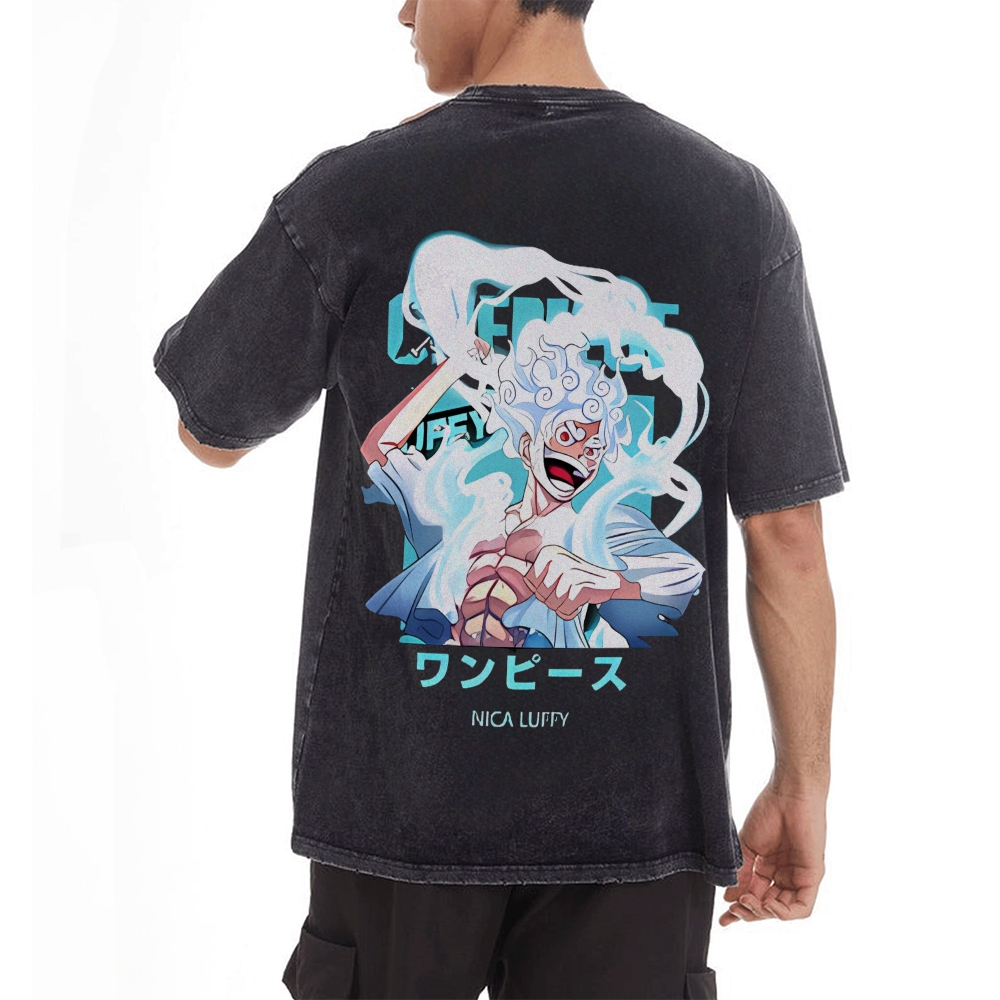 Luffy Vintage Oversized T-Shirt | One Piece-Teegamechanger