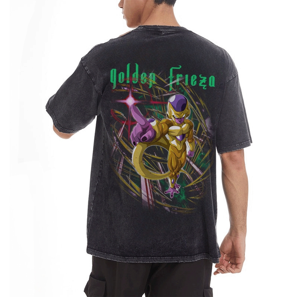 Golden Frieza Vintage Oversized T-Shirt | Dragon Ball Super-Teegamechanger