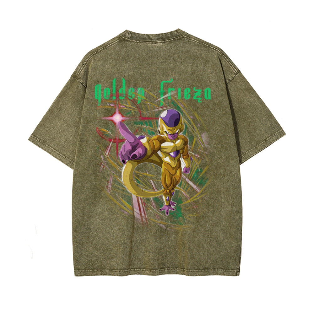 Golden Frieza Vintage Oversized T-Shirt | Dragon Ball Super-Teegamechanger