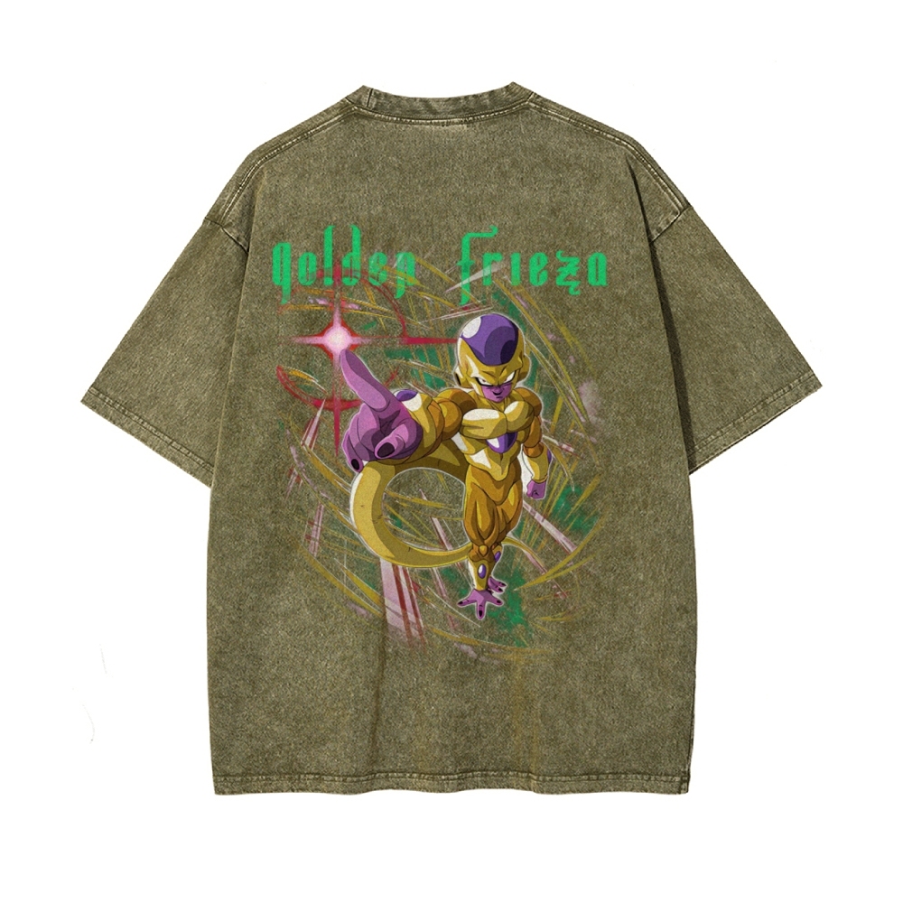 Golden Frieza Vintage Oversized T-Shirt | Dragon Ball Super-Teegamechanger