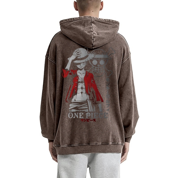 Luffy Vintage Hoodies | One Piece