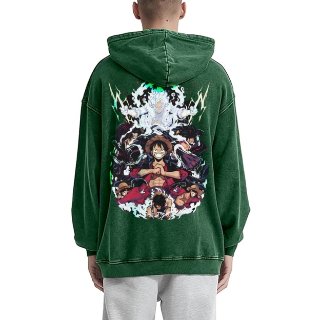 Luffy Vintage Hoodies | One Piece-Teegamechanger