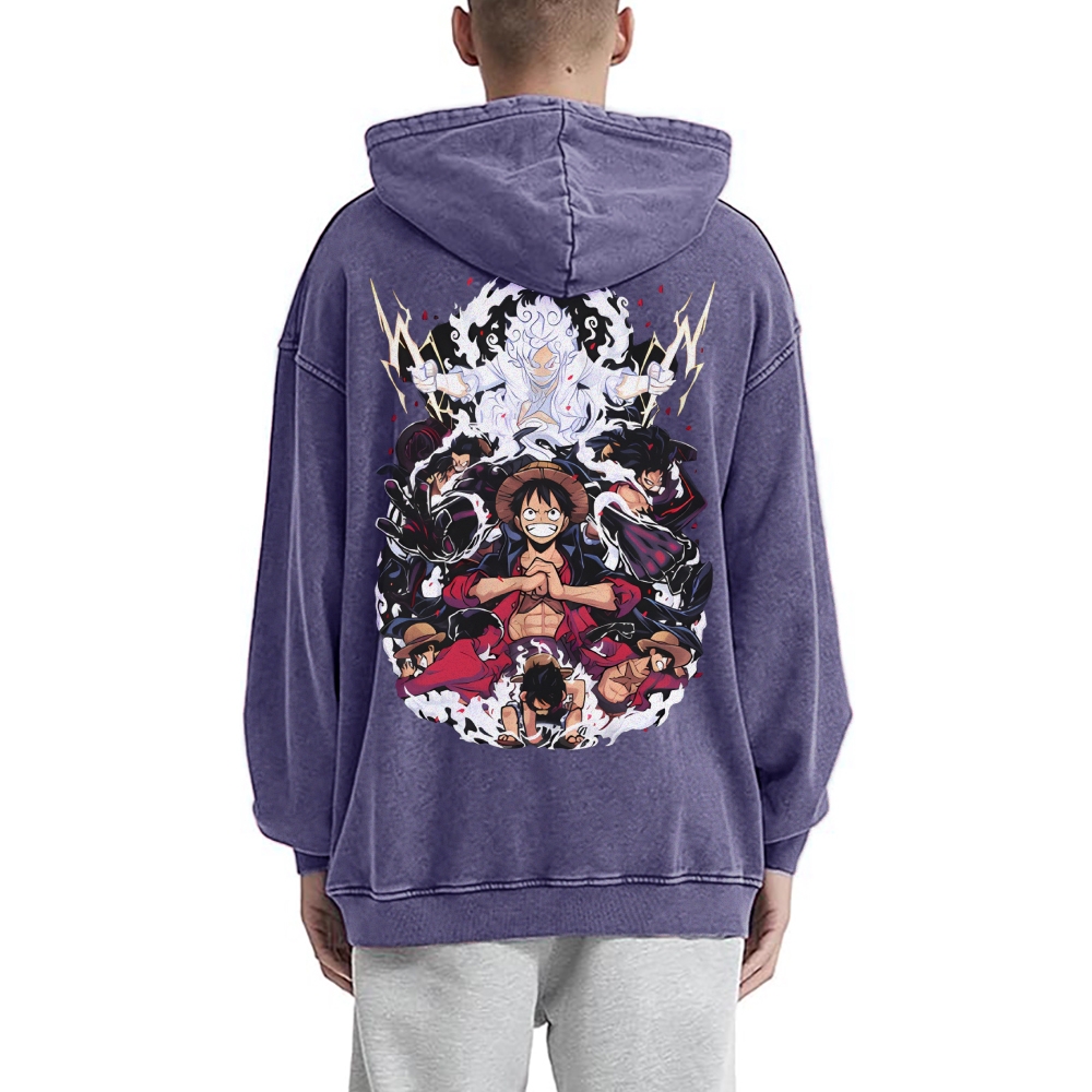 Luffy Vintage Hoodies | One Piece-Teegamechanger