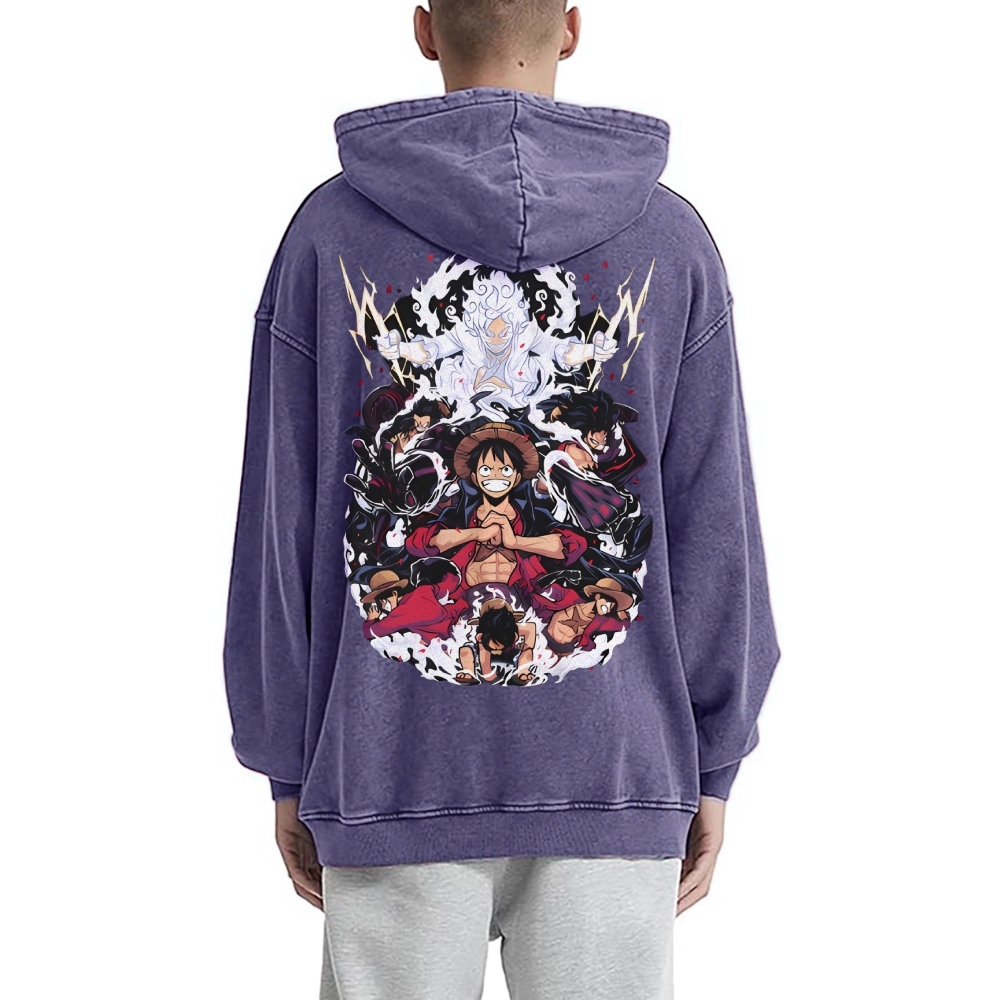 Luffy Vintage Hoodies | One Piece-Teegamechanger