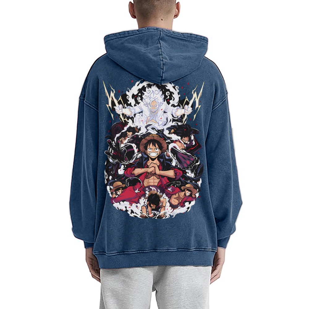 Luffy Vintage Hoodies | One Piece-Teegamechanger