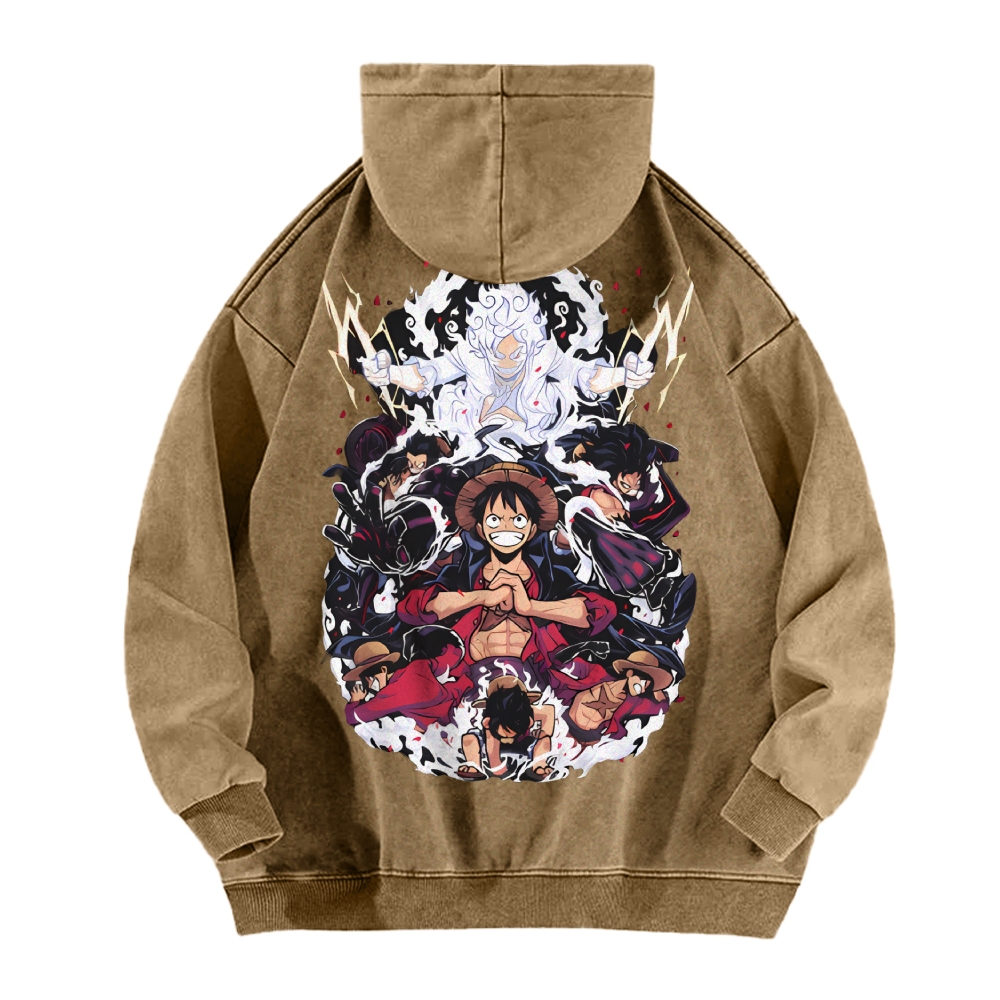 Luffy Vintage Hoodies | One Piece-Teegamechanger