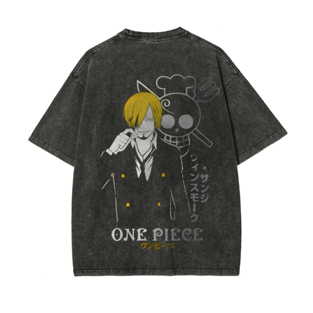Sanji Vintage Oversized T-Shirt | One Piece-Teegamechanger