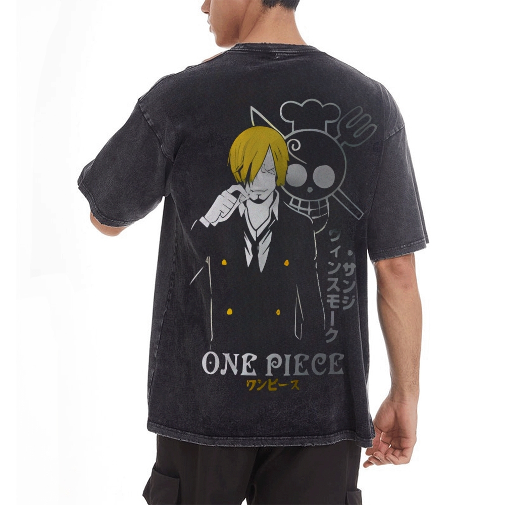 Sanji Vintage Oversized T-Shirt | One Piece-Teegamechanger