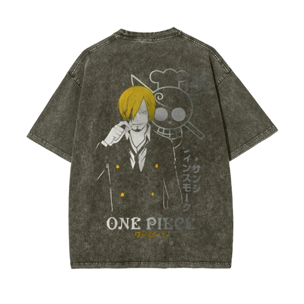 Sanji Vintage Oversized T-Shirt | One Piece-Teegamechanger