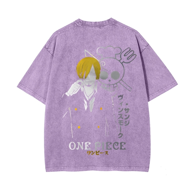 Sanji Vintage Oversized T-Shirt | One Piece-Teegamechanger