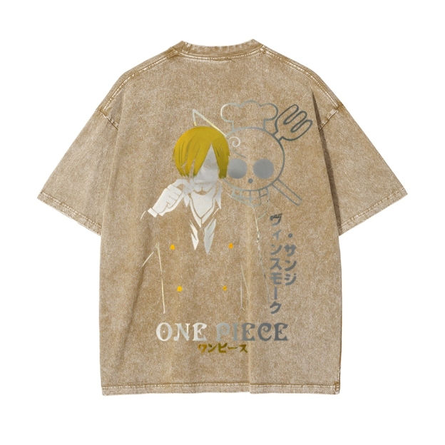 Sanji Vintage Oversized T-Shirt | One Piece-Teegamechanger