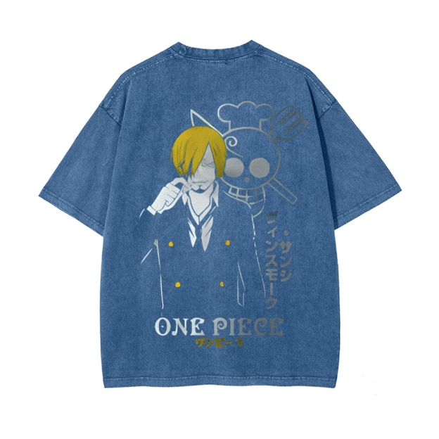 Sanji Vintage Oversized T-Shirt | One Piece-Teegamechanger