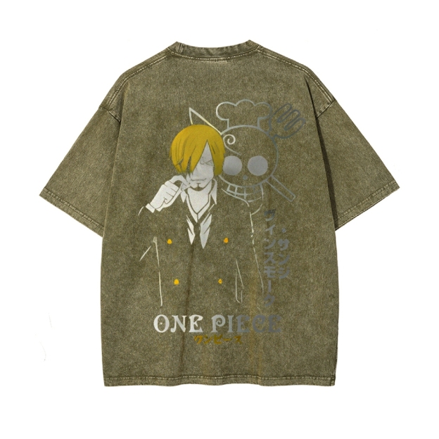 Sanji Vintage Oversized T-Shirt | One Piece-Teegamechanger