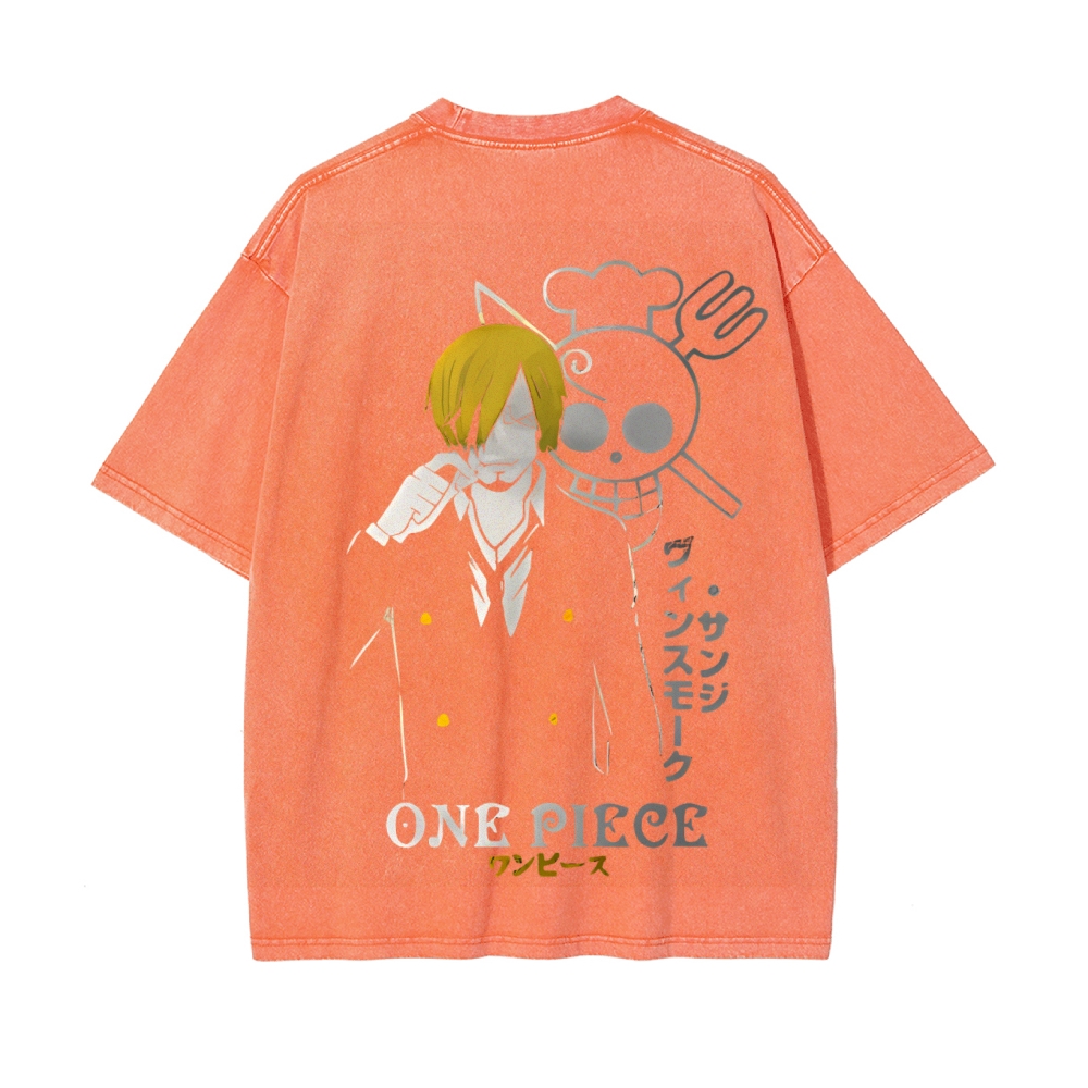 Sanji Vintage Oversized T-Shirt | One Piece-Teegamechanger