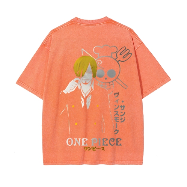 Sanji Vintage Oversized T-Shirt | One Piece-Teegamechanger