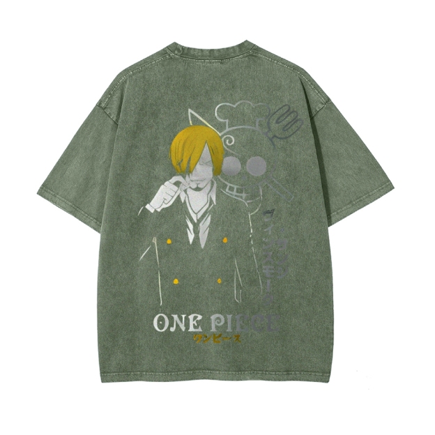 Sanji Vintage Oversized T-Shirt | One Piece-Teegamechanger