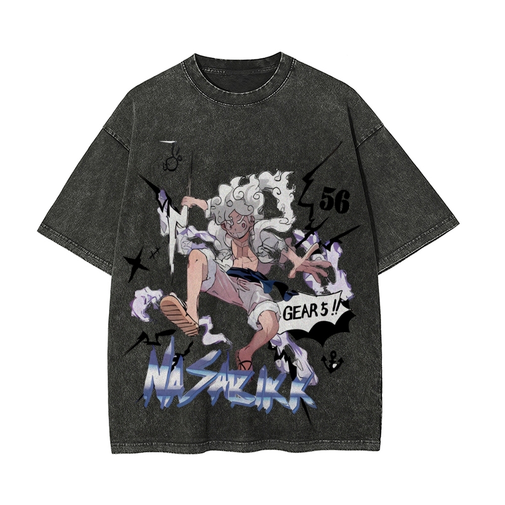 Luffy Vintage Oversized T-Shirt | One Piece-Teegamechanger