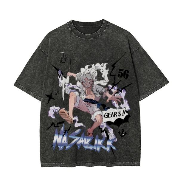 Luffy Vintage Oversized T-Shirt | One Piece-Teegamechanger