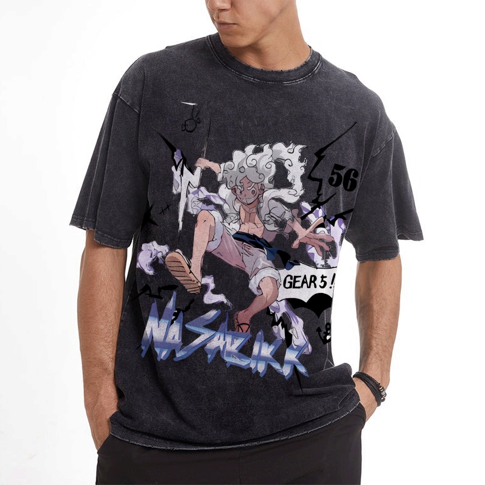 Luffy Vintage Oversized T-Shirt | One Piece-Teegamechanger