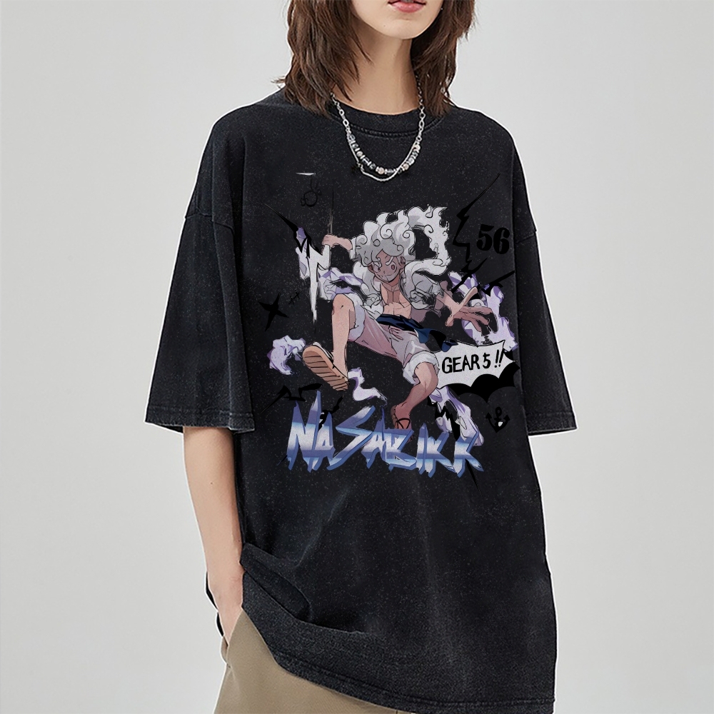 Luffy Vintage Oversized T-Shirt | One Piece-Teegamechanger
