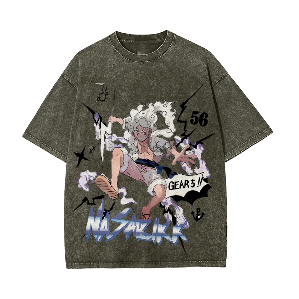 Luffy Vintage Oversized T-Shirt | One Piece-Teegamechanger