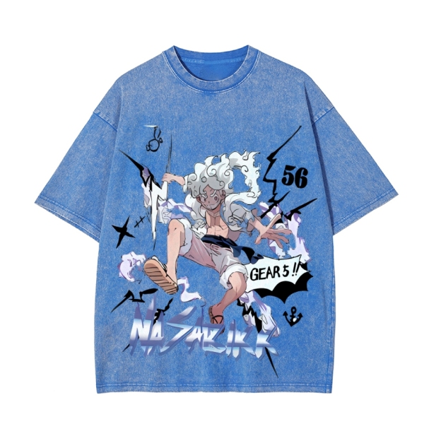 Luffy Vintage Oversized T-Shirt | One Piece-Teegamechanger