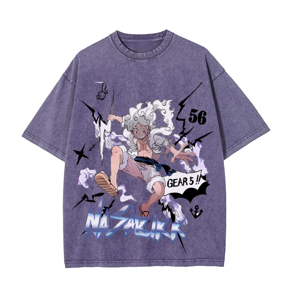 Luffy Vintage Oversized T-Shirt | One Piece-Teegamechanger