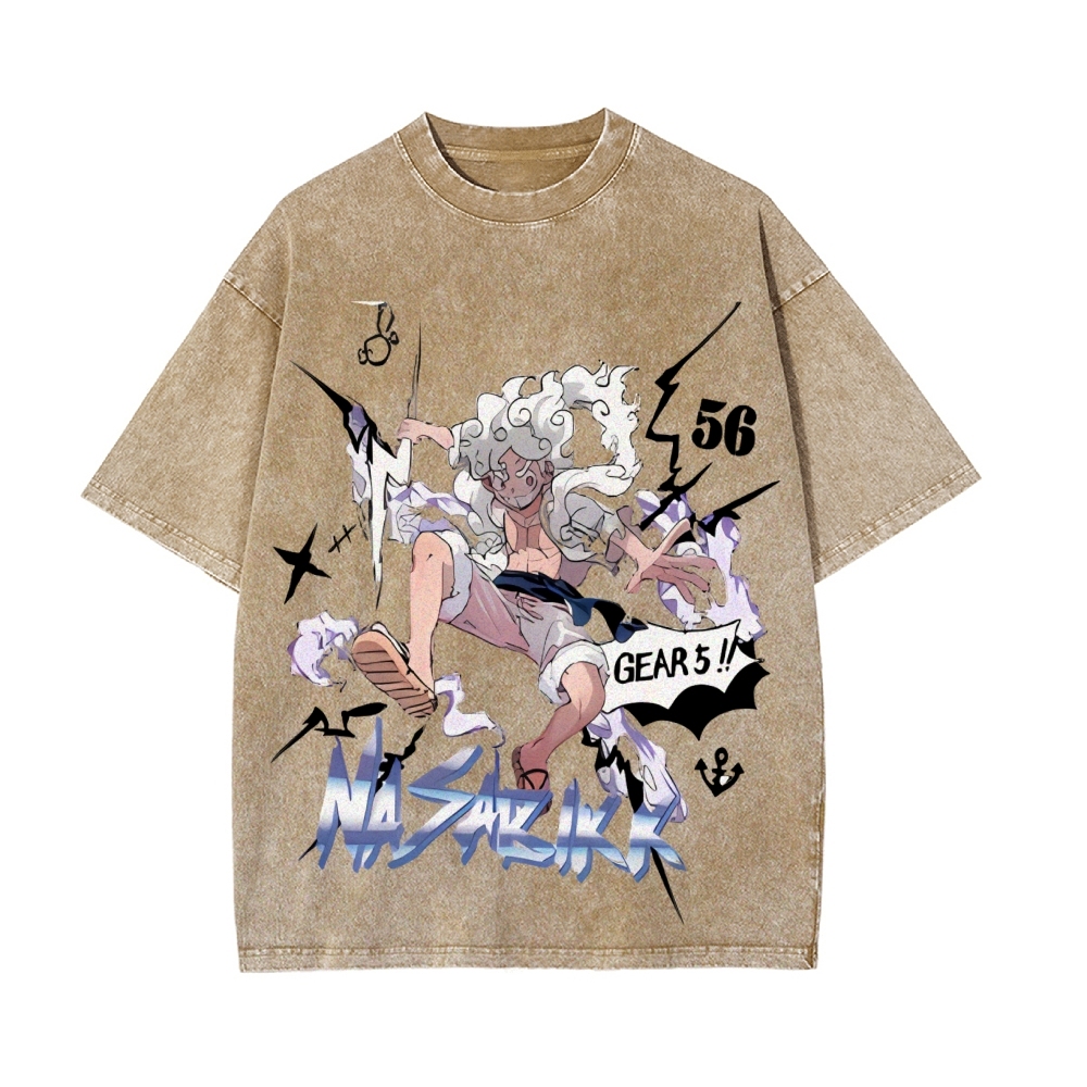 Luffy Vintage Oversized T-Shirt | One Piece-Teegamechanger