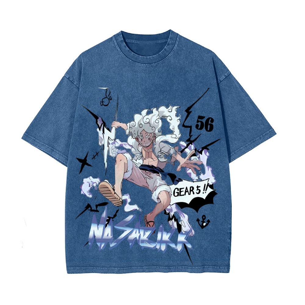 Luffy Vintage Oversized T-Shirt | One Piece-Teegamechanger