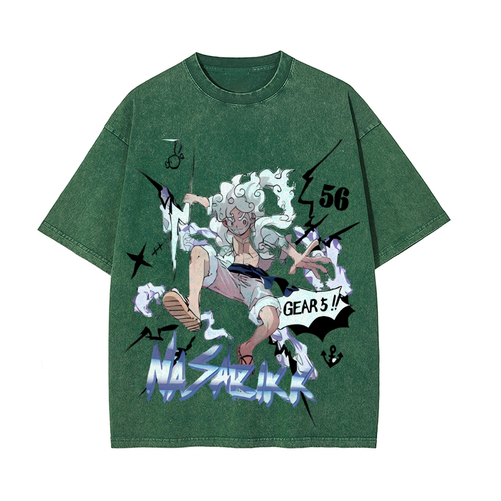 Luffy Vintage Oversized T-Shirt | One Piece-Teegamechanger