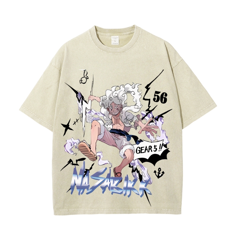 Luffy Vintage Oversized T-Shirt | One Piece-Teegamechanger
