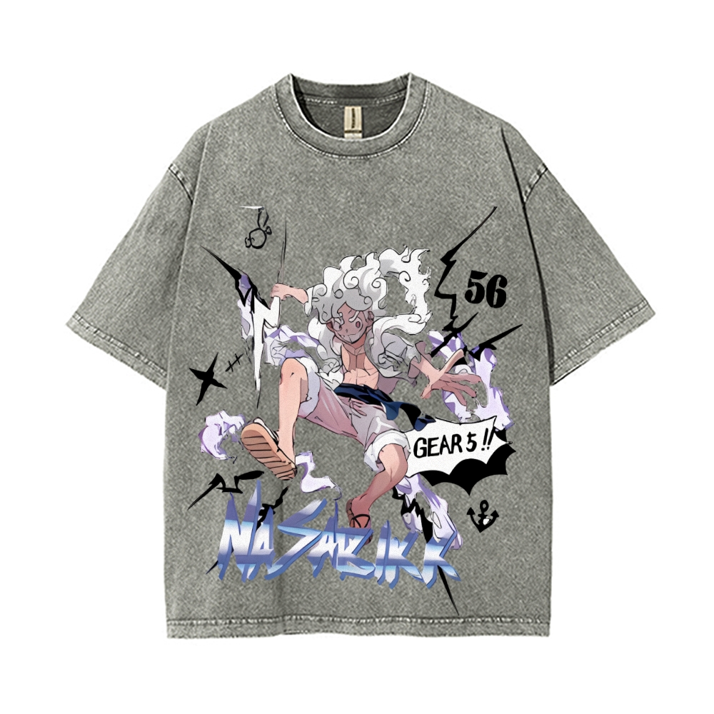 Luffy Vintage Oversized T-Shirt | One Piece-Teegamechanger
