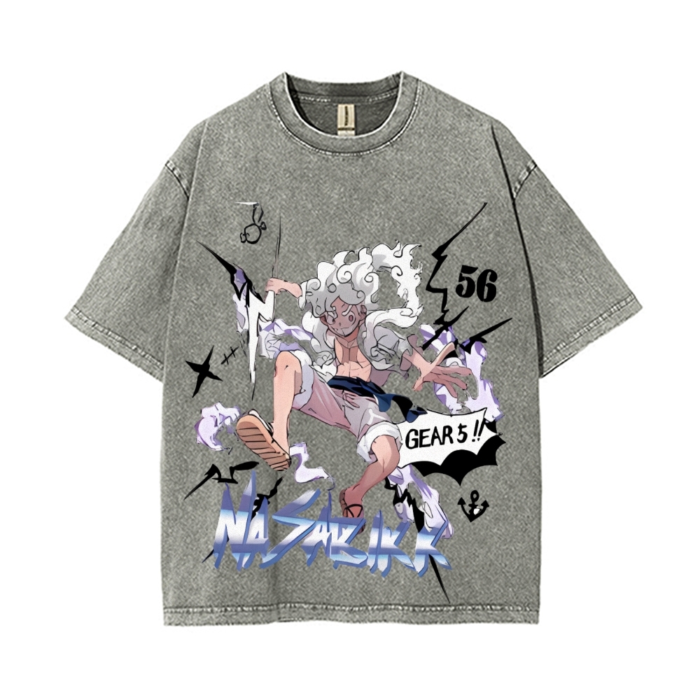 Luffy Vintage Oversized T-Shirt | One Piece-Teegamechanger