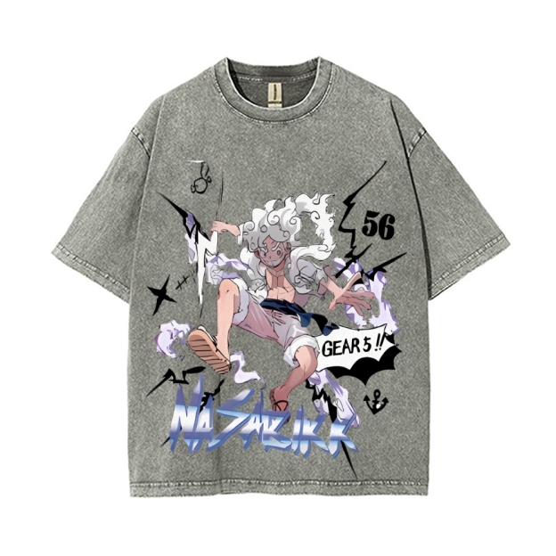 Luffy Vintage Oversized T-Shirt | One Piece-Teegamechanger