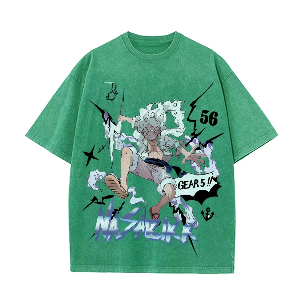 Luffy Vintage Oversized T-Shirt | One Piece-Teegamechanger