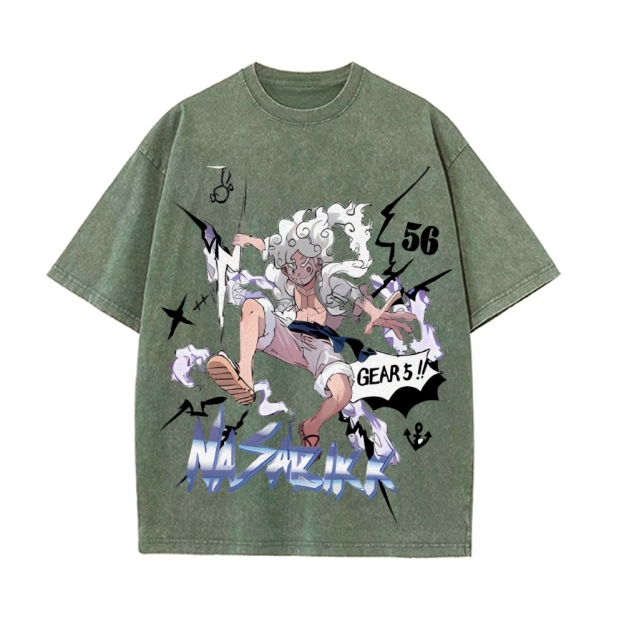 Luffy Vintage Oversized T-Shirt | One Piece-Teegamechanger