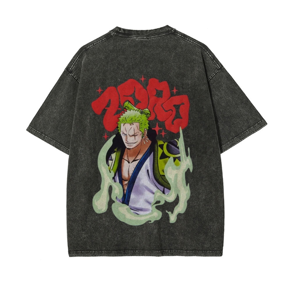 Zoro Vintage Oversized T-Shirt | One Piece-Teegamechanger