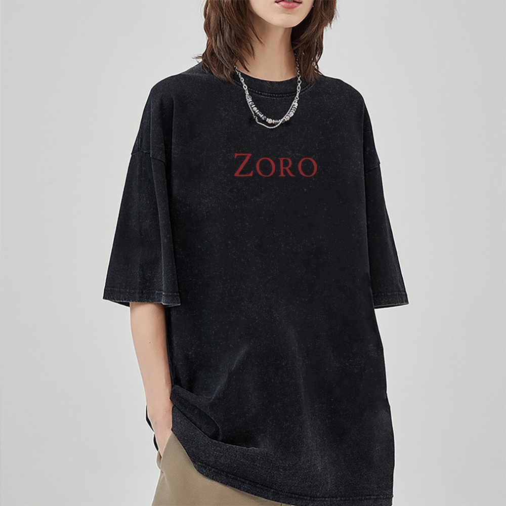 Zoro Vintage Oversized T-Shirt | One Piece-Teegamechanger