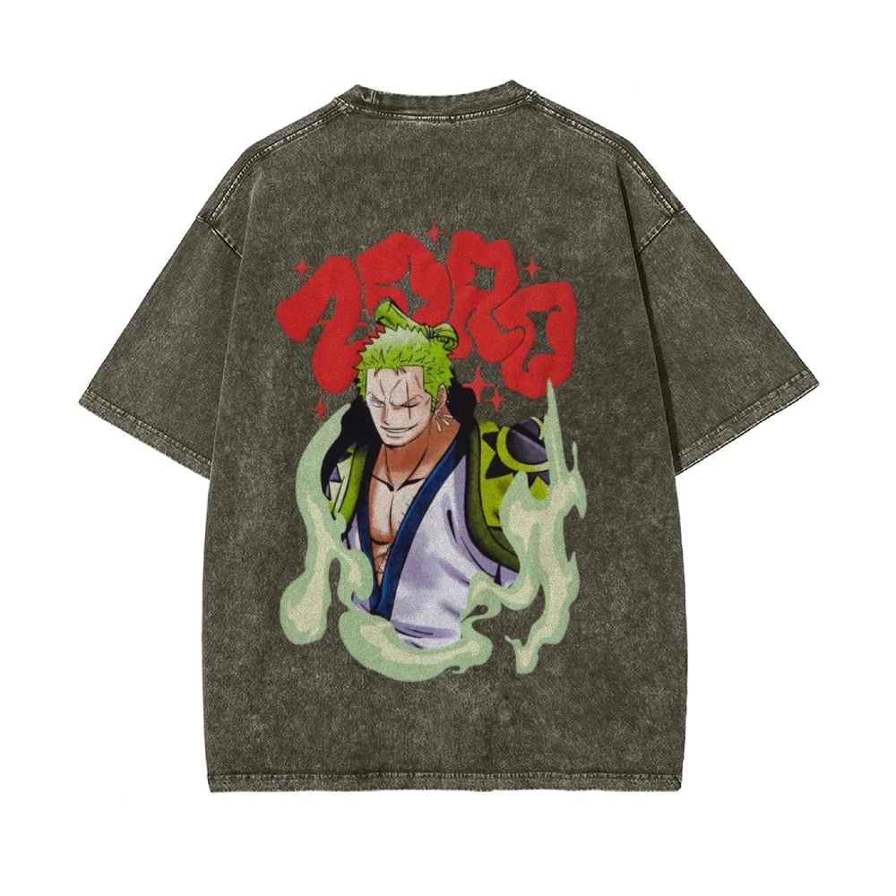 Zoro Vintage Oversized T-Shirt | One Piece-Teegamechanger