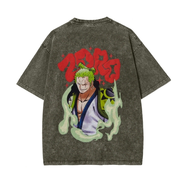 Zoro Vintage Oversized T-Shirt | One Piece-Teegamechanger