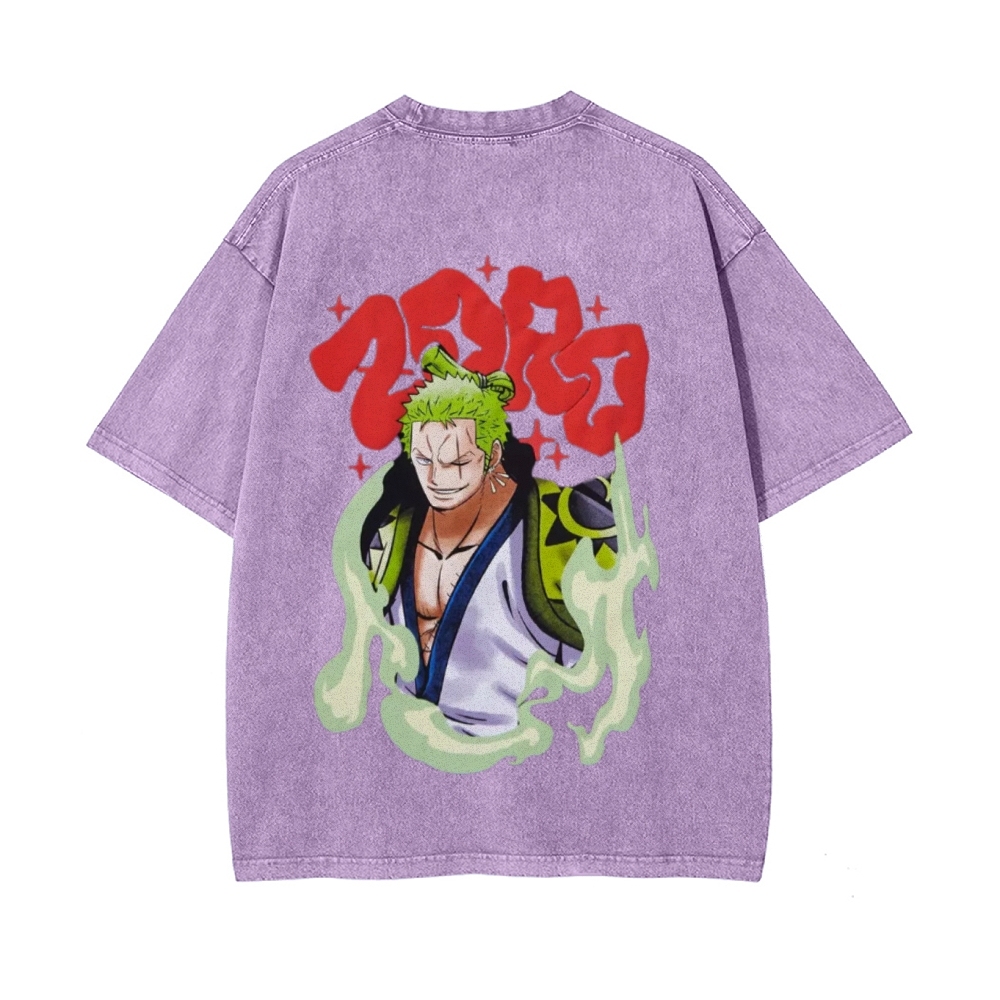Zoro Vintage Oversized T-Shirt | One Piece-Teegamechanger